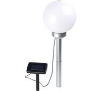Lunartec Borne lumineuse sphérique à LED Ø 20 cm avec effet lumineux rotatif & piquet