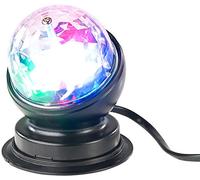 Lunartec Boule disco rotative à 360° avec effets lumineux LED RVB 3 W