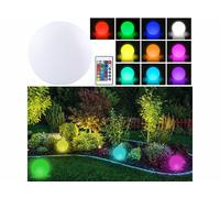 Lunartec Boule lumineuse sans fil télécommandée avec LED RVBB - Ø 30 cm
