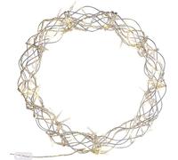 Lunartec Couronne lumineuse décorative 30 cm avec 90 LED blanc chaud
