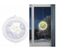 Lunartec Décoration lumineuse pour fenêtre Cloches de Noël