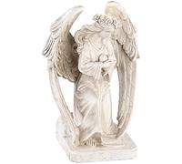 Lunartec Figurine Solaire à LED - Ange agenouillé, 24,5 cm