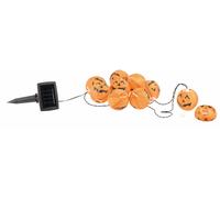 Lunartec Guirlande à LED avec 10 lampions "citrouilles d'Halloween" - Solaire