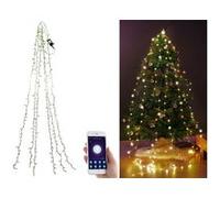 Lunartec Guirlande connectée pour sapin de Noël avec 6 fils et 240 LED