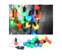 Lunartec Guirlande guinguette 4,75 m 20 ampoules LED 1W - 4 couleurs