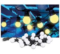 Lunartec Guirlande guinguette 9,50 m 20 ampoules LED 6W - Blanc chaud