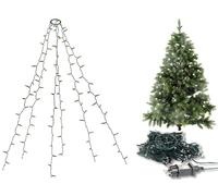 Lunartec Guirlande lumineuse 6 fils / 180 LED effet cascade pour sapin de Noël