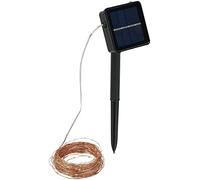 Lunartec Guirlande lumineuse solaire 20 m en fils de cuivre à 200 LED