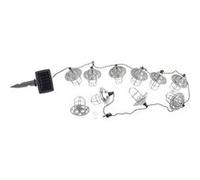 Lunartec : Guirlande lumineuse solaire à LED avec 10 lanternes en métal - 1,6 mètre G