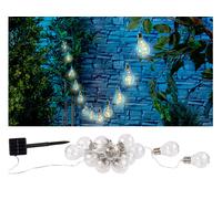 Lunartec Guirlande lumineuse solaire à LED design ampoule classique - 8,5 m