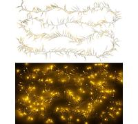 Lunartec Guirlande lumineuse tombante 3 m à 300 LED - Blanc chaud