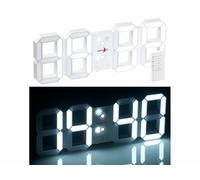 Lunartec Horloge LED digitale radio-pilotée à luminosité variable avec fonction réveil