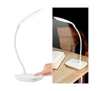 Lunartec Lampe de bureau à LED COB rechargeable avec col de cygne