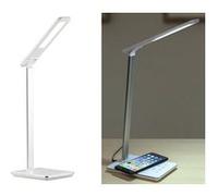 Lunartec Lampe de bureau avec chargement compatible Qi et luminosité/couleurs réglables