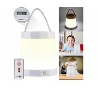Lunartec Lampe de chevet rechargeable avec tirelire électronique et écran LCD