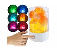 Lunartec Lampe de table LED RVB avec cristaux de sel naturels