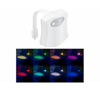 Lunartec Lampe de toilettes veilleuse à LED 16 couleurs avec capteur de mouvement