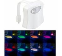 Lunartec Lampe de toilettes veilleuse à LED 16 couleurs avec capteur de mouvement