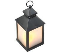 Lunartec Lanterne à LED effet flamme avec minuteur - Noir
