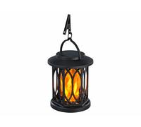 Lunartec Lanterne de jardin solaire avec LED effet flamme