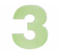 Lunartec Numéro de maison phosphorescent - ''3''