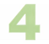 Lunartec Numéro de maison phosphorescent - ''4''