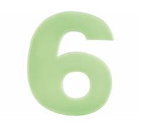 Lunartec Numéro de maison phosphorescent - ''6''