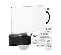 Lunartec Projecteur LED avec détecteur de mouvement PIR - 2200 lm - 30 W - Blanc