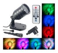 Lunartec : Projecteur LED RVB télécommandé à effets aquatiques G