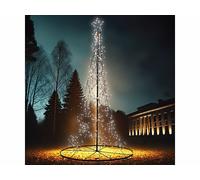 Lunartec Sapin métallique 5 m avec guirlande 1440 LED et étoile lumineuse