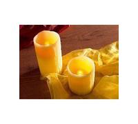 Lunartec Set de 2 bougies LED à souffler (10 cm + 15 cm)
