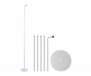Lunartec Support sur pied modulable jusqu'à 150 cm pour lampe magnétique - coloris blanc