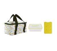 Lunch Bag 3 Pièces Bain de Soleil 22cm Jaune & Vert