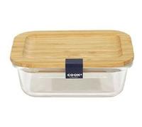 Lunch box 32cl en verre avec couvercle en bambou - - ALTOBUY Transparent G