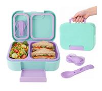 Lunch Box, 720 ml Lunch Box Umami, Boite Repas Compartiment, Vert glacé | Boite Lunchbox Enfant Adulte Boite à Bento, Sans BPA, pour Micro-onde Lave-vaisselle, École Pique-Nique Travai