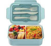 Lunch Box - Bento 1400 ml - 3 compartiments - Étanche avec couvercle verrou - Micro-ondes & Lave-vaisselle