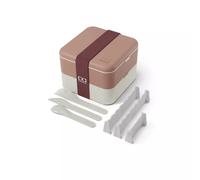 Lunch box compartimentée 1l rose