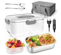 Lunch Box Chauffante Electrique - FIMEI - 2L - 60W - Compatible 12V 24V 220V - Design Contemporain