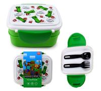 Lunch box compartimentée - Puckator - Minecraft Creeper & TNT - Multicolore - Rectangulaire - Enfant