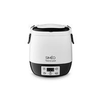 Lunch box électrique programmable 1,5 L 300 W blanc et noir Simeo