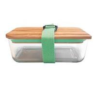 Lunch box en bambou et verre Coloris - Vert