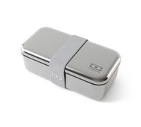 monbento - Lunch Box Acier Inoxydable Sense gris Coton - Boite Inox Alimentaire avec Couvercle Hermétique - Bento 700 ml Compatible avec le Four et Micro-ondes - Idéal pour Bureau/Outdoor/Meal Prep