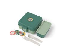 monbento - Boite a Sandwich Enfant Snacky vert Forest - Lunch Box Enfant pour Sandwich Entier - Couverts Inclus - Boite a Gouter Personnalisable - Idéal pour École/Pique-niques - Sans BPA - Vert
