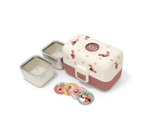 Monbento Bento compartimenté enfant MB Tresor Fox 800 ml 3 compartiments Sans BPA Rose