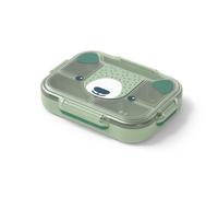Monbento Lunch box plateau enfant Wonder 950 ml 5 compartiments inox Vert Bear