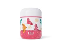 monbento - Lunch Box Isotherme Enfant MB Capsule rose Birds - Boite Isotherme pour Repas Chaud/Froid jusqu'à 5h - Bento Lunch Box Enfant Idéal pour Compote/Fruits/Plats Chauds - Motif Oiseaux