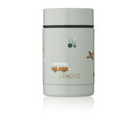Liewood - Pot alimentaire Nadja 250 ml - Vehicles / Dove blue mix