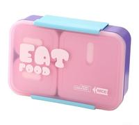 Lunch Box Isothermes 800ml Boîte à Déjeuner Micro-ondable avec Séparateurs - Gamelle Chauffante Electrique Style pour Bureau(Pink)