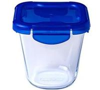 Pyrex Boîte Forme Haute Cook & Go – Verre 0,8 L 12 x 12 cm avec couvercle étanche