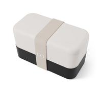 Lunch box rectangle 2x500ml beige noir
